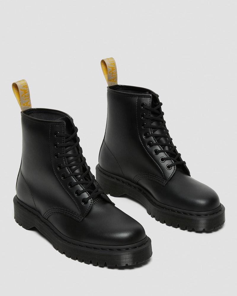 Black Men's Dr Martens Vegan 1460 Bex Mono Lace Up Boots | CA 543HAP